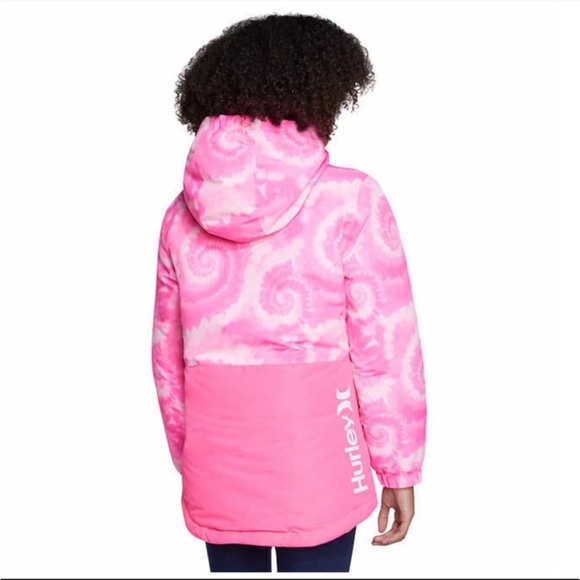 Hurley Youth Girls Snow Jacket, Pink, XS (5/6) - Picture 2 of 7
